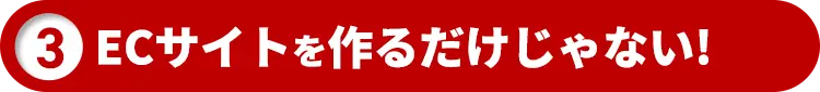 ECサイトを作るだけじゃない!