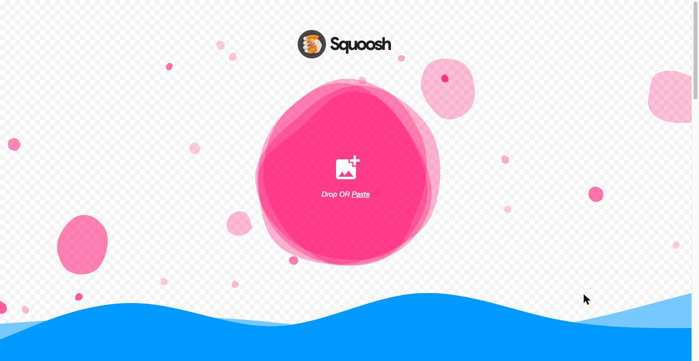 Squooshのトップ画面